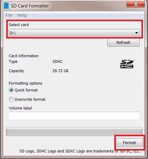 free sd card formatting tool